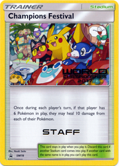 Champions Festival SM78 STAFF Stamp Promo - 2017 Pokemon World Championships